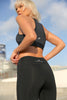 Athletique Low-Waisted Ribbed Leggings with Hidden Pocket and Mesh - Sparta Fitness