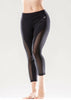 L'espace Low-Waisted Capri Leggings with Mesh Panels and Reflective - Sparta Fitness