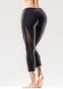 L'espace Low-Waisted Capri Leggings with Mesh Panels and Reflective - Sparta Fitness