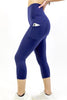 Seajoy Athletic High-Waisted Capri Leggings with Hip Pockets - Sparta Fitness