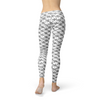 Womens Black and White Dice Leggings - Sparta Fitness