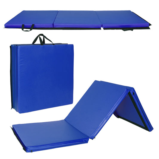 55"x24"x1.2" Tri-fold Gymnastics Yoga Mat with Hand Buckle - Sparta Fitness