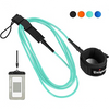 Straight Surfboard Leash with Waterproof Pouch - Sparta Fitness