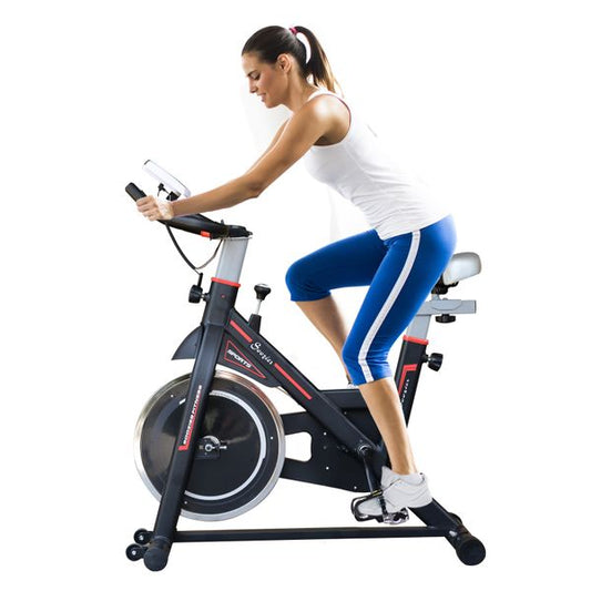 Soozier Upright Exercise Bike Health & Fitness Stationary Chain Drive - Sparta Fitness