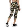 Womens Army Camo Capri Leggings with Honeycombs - Sparta Fitness