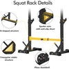 Pair of Squat Rack Stand Barbell Free Press Bench Home Gym Dumbbell - Sparta Fitness