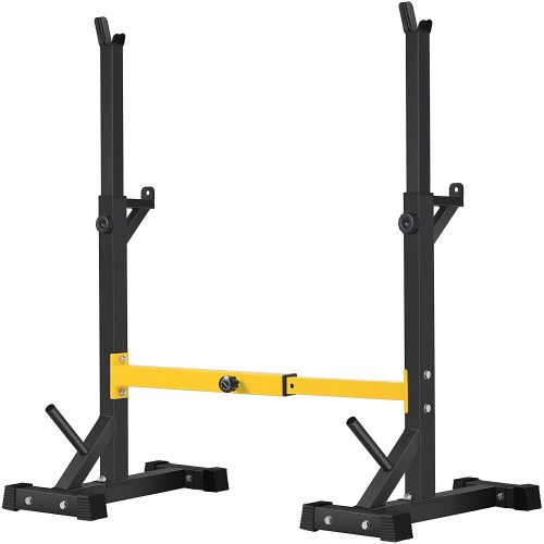 Pair of Squat Rack Stand Barbell Free Press Bench Home Gym Dumbbell - Sparta Fitness