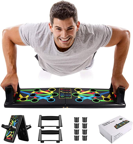 9 in 1 Push Up Rack Board System Fitness Workout Train Gym Exercise - Sparta Fitness