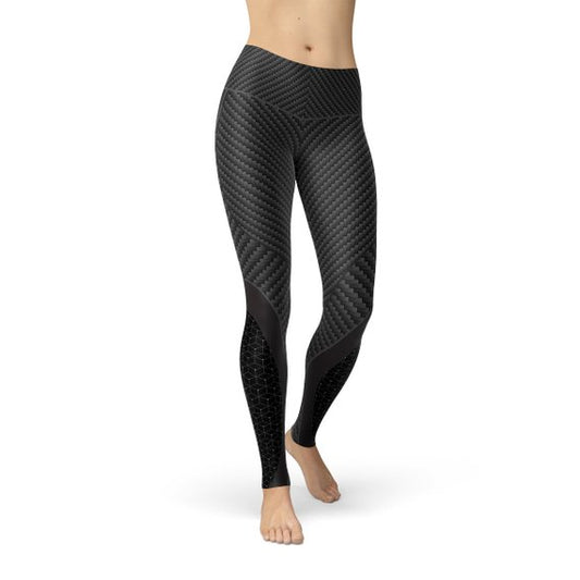 Womens Carbon Fiber Sports Leggings - Sparta Fitness