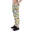 Mens Leggings - Yellow Sports Camo Leggings - Sparta Fitness