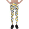 Mens Leggings - Yellow Sports Camo Leggings - Sparta Fitness