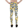 Mens Leggings - Yellow Sports Camo Leggings - Sparta Fitness