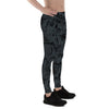 Mens Leggings - Black Leggings with Auto Parts - Sparta Fitness